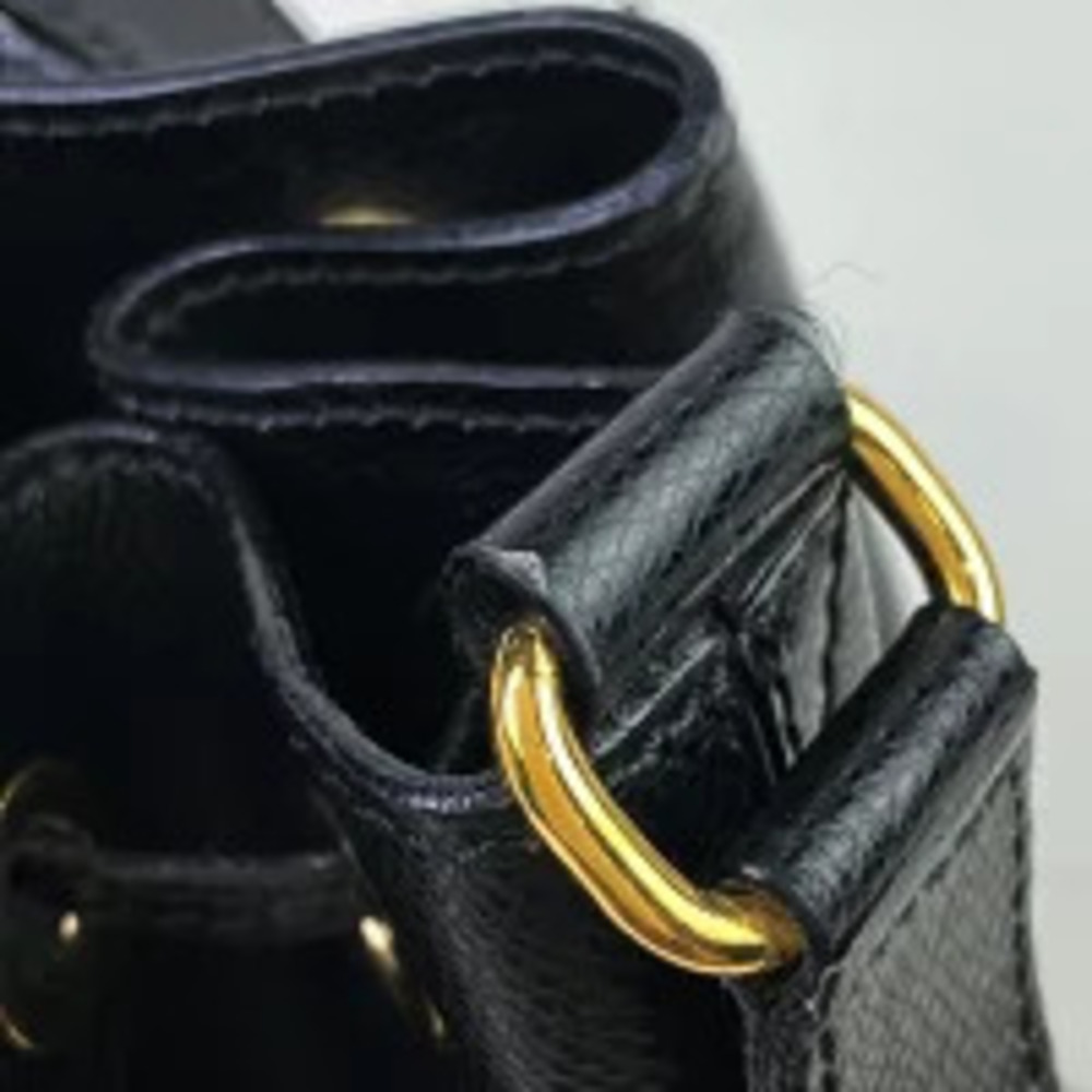 Celine shoulder bag crossbody drawstring leather black - Picture 6 of 7